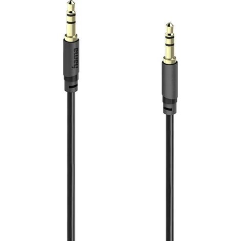 Hama 00202012 Klinke Audio Anschlusskabel [1x Klinkenstecker 3.5 mm - 1x Klinkenstecker 3.5 mm] 1.5 (1/2)