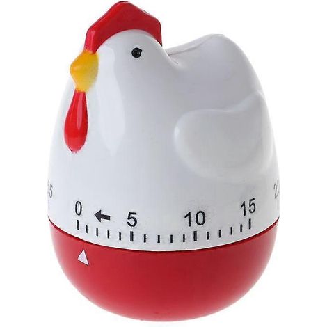 Niedlicher Küchentimer in Hühnerform, mechanischer Countdown-Uhr-Alarm mit Erinnerungsfunktion (1/5)