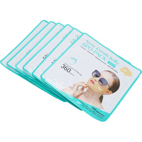 6 Masques Demi-Visage Rafraîchissants avec Attaches Oreilles - Gel Hydratant et Protection UV (1/5)