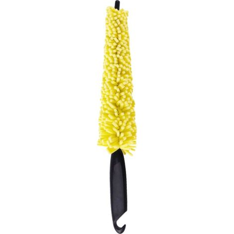 Brush to tire to long sleeves, cleaning to strong absorption water for rim of wheels of car