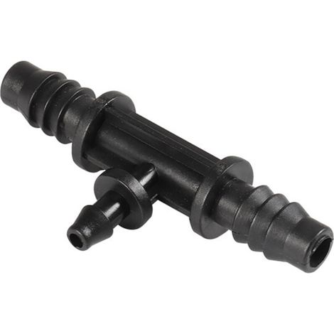 Lot de 5 raccords de tuyau goutte à goutte cannelés de 4 mm et 7 mm de diamètre intérieur pour système d'irrigation agricole de jardin (1/4)