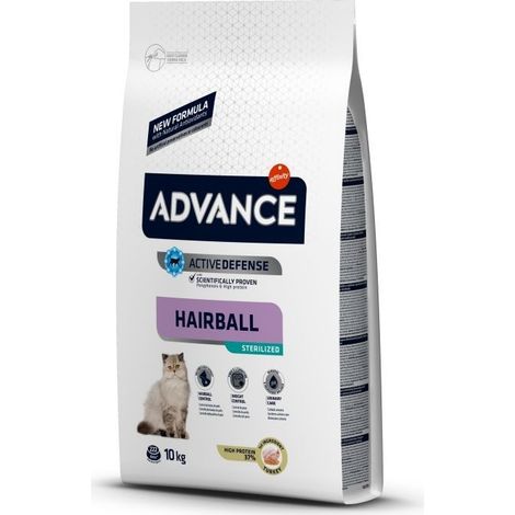ADVANCE STERILIZED CAT HAIRBALL 10 KG. PVP 39,99Ã (1/2)