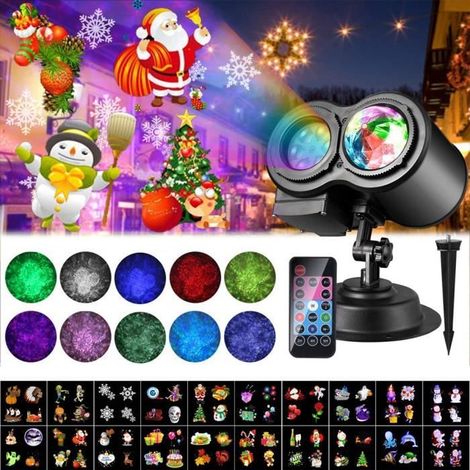 Projecteur LED Halloween et Noël JIATZOCN avec 16 diapositives (1/4)