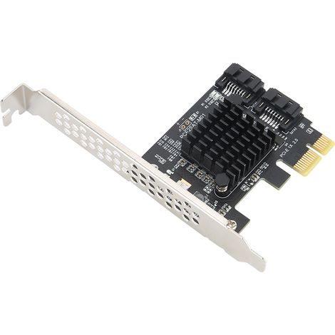 PCIe-zu-SATA-3.0-Erweiterungskarte mit 2 Ports, SATA-PCI-Express-Adapter, kompatibel mit IDE-AHCI-1.0-Modus (1/5)