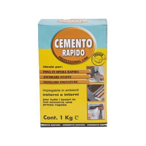 Colorchimica Cemento rapido 1 kg - Polvere per presa rapida interna ed esterna