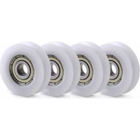 10 PCS U Nylon en Plastique intgr 608 roulements Billes de Gorge 6X30X10mm Poulie de Guidage (1/4)