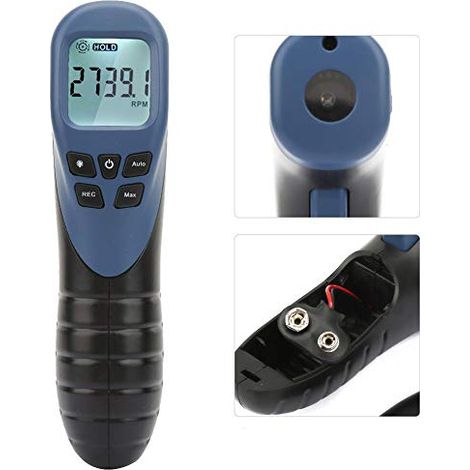 SJLERST Tachymètre numérique de régime, Instruments Compte-tours automobile TL900 Testeur de jauge de vitesse de moteur de style pistolet sans (batterie non incluse) (1/5)
