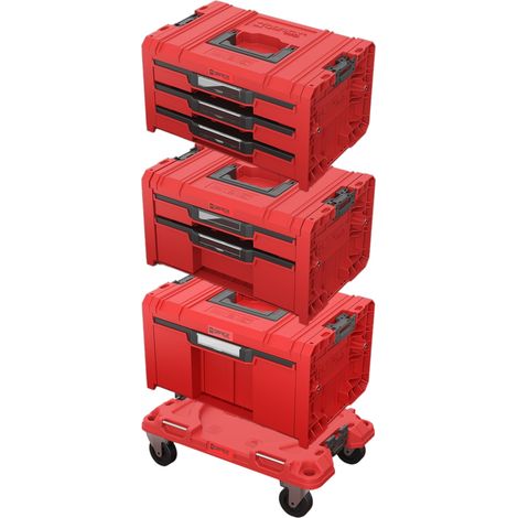 Qbrick System PRO Drawer Workshop Set 6 2.0 RED ULTRA HD Werkzeugkasten Set 4 tlg. 525 x 345 x 885 mm (1/4)