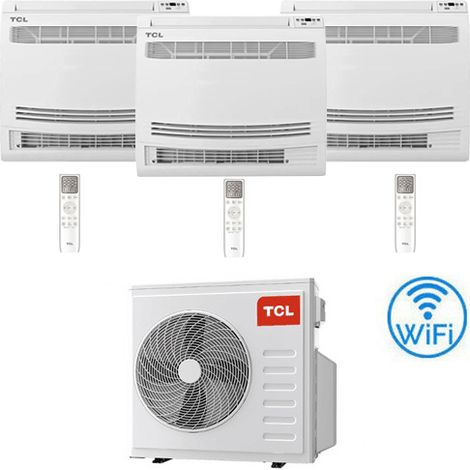 Klimaanlage TCL Bodenkonsole Wi-Fi R32 Test-Split-Wechselrichter 9000 + 9000 + 12000 BTU mit E.U. MT2730 NEUE Klasse A++/A+