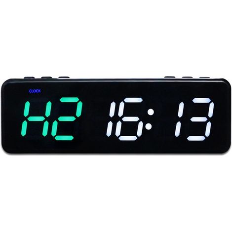 Grande horloge LED numérique surdimensionnée Minuterie d'intervalle de minuterie de gymnastique de 1 pouce, horloge de forme physique d'entraînement alimentée par batterie de contrôle d'application de (1/5)