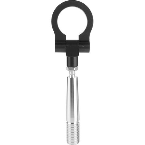 Crochet de remorquage style JDM à visser, anneau de remorquage pour course sur circuit, compatible avec Infiniti FX35/FX45/FX50 QX70 Noir (1/5)
