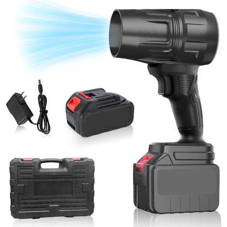 Souffleurs de Feuilles,Souffleur a Batterie,Souffleur de Feuilles sans Fill avec Batterie de 21v, 35 000 TR/Min, Souffleur Électrique pour Bulles de Feuilles,Voitures, Feuilles, Neige, Poussière (1/5)