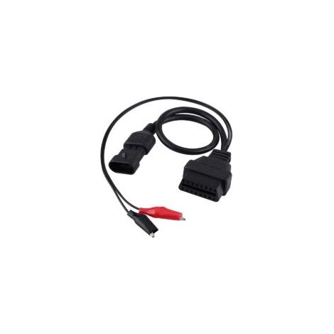 Adaptador OBD a 3 pines, OBD2 Fiat de 3 pines, adaptador de enchufe OBD, cable de diagnóstico, conector adaptador OBD2 de 3 pines a 16 pines, cable de diagnóstico de repuesto para cable (1/4)