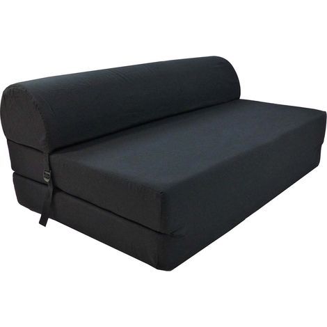 Banquette chauffeuse 2 places coton noir – Dimensions 115 x 75 x 48 cm – Garnissage mousse polyéther 17kg/m² – Nettoyage facile