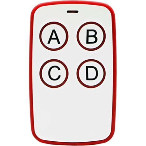 Telecommande Universelle Portail, Telecommande Garage Universelle sans Fil, Bip Portail Universelle Compatible 433MHz Rolling Code à 4 Boutons pour Porte de Garage et Voiture (1/4)