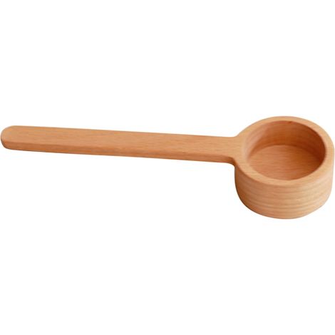 Cuillère À Café En Bois - Cuillère À Mesurer Pour Grains Moulus Ou Thé - Poignée Longue Pour Cuisine Et Voyage - 1 Pièce (1/4)