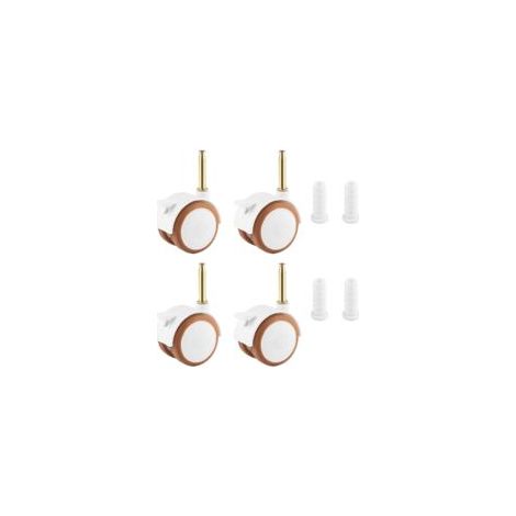Roulettes pour meubles d'enfants, lot de 4 roulettes pivotantes pour lits de bébé, berceaux, poussettes et chaises