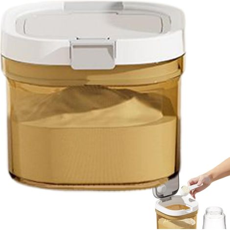 Contenedor para leche en polvo para bebés - Contenedor sellado para almacenar leche en polvo  Contenedor apilable con cuchara para viajes, cocina, bebés y refrigerador