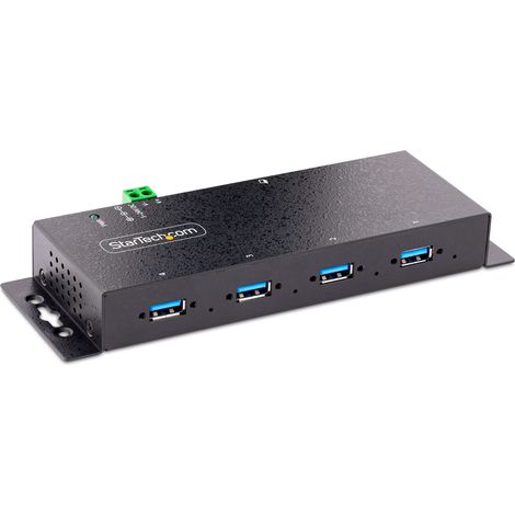 StarTech.com Hub USB 3.0 Industriale a 4 Porte - Multipresa USB Alimentata, ESD e Protezione da Sovratensione - Ciabatta USB-A (1/4)