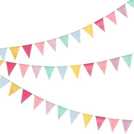 3 pièces Guirlande fanions Outdoor, 12M 36 fanions résistants pluie, déco anniversaire, mariage, jardin, fête enfants (1/5)