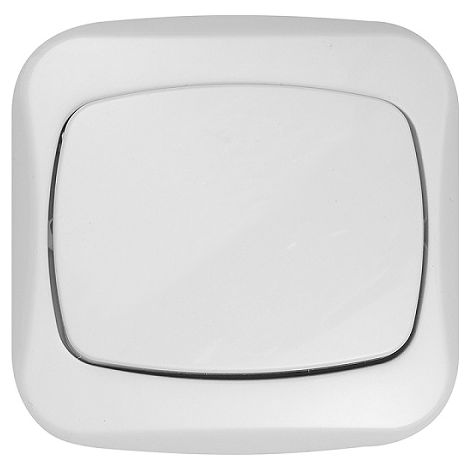 Interruptor Atut, luz, timbre, P/T, blanco - E+9001177