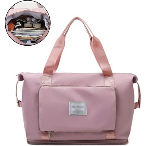 Großer wasserdichter faltbarer Reisetasche Fitnessstudio-Einkaufstasche Schulter-Einkaufstasche Sporttasche (1/5)