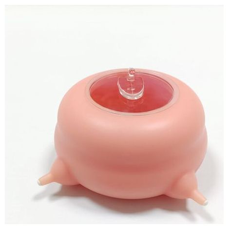 Alimentador de silicona para cachorros, alimentador de silicona para cachorros y gatitos, alimentador de leche para mascotas pequeñas, cachorro, gatito, 200 ml, 4 tetinas (1/5)