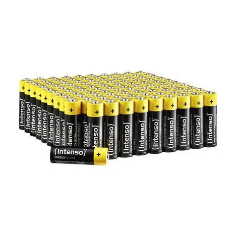 Intenso 100X AA Batterie Alcaline Nere Gialle 100 Pack