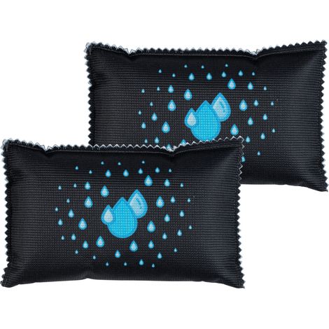 Wenko – Déshumidificateur pour voiture – Lot de 2 unités 400g – Absorption jusqu'à 25% de son poids – Indicateur de saturation – Réutilisable (1/7)