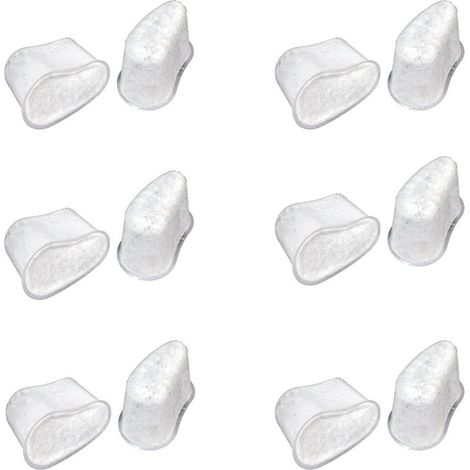 Lot de 12 Cartouche de filtre à eau au charbon pour cafetière KRUPS F4720057, en coquille de noix de coco non tissée, sachet de charbon actif, certifié FDA (1/4)