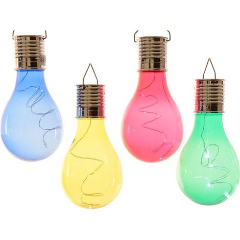 BULBO SOLARE CRAQUELE D.8XH14CM COLORATO