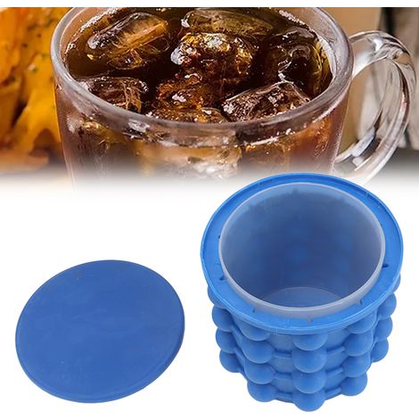 Seau à glace en silicone, gobelet à glace, moule à glaçons en silicone, grand seau à glace (1/5)