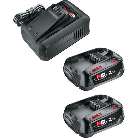 GARDENA 14914-20 Starter Kit QC AL 18V-44 + 2 x 2,5 Ah SoC Werkzeug-Akku und Ladegerät 18 V 2.5 Ah