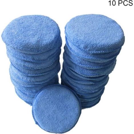 Blue -Éponges en mousse pour polissoir de voiture,10 pièces,tampons applicateurs anti rayures pour automobile (1/4)
