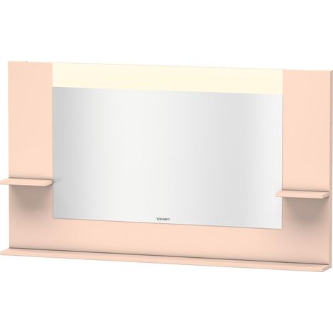 Miroir DuravitVERO 142x1400x800m avec éclairage abricot peral soie matte