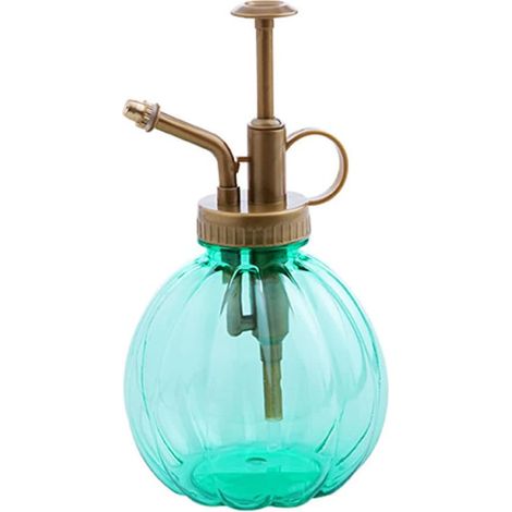 Mini-Vintage-Sprühflasche – mit Pumpmechanismus – grün – klein – für Topfpflanzen