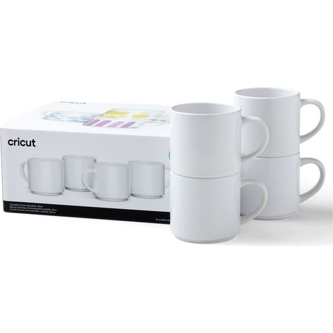 Set di tazze impilabili Cricut bianco 300 ml 4 pezzi (1/4)