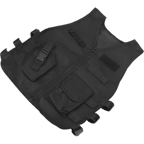 Gilet tactique enfant respirant - Veste d'entraînement ajustable pour activités extérieures (1/5)