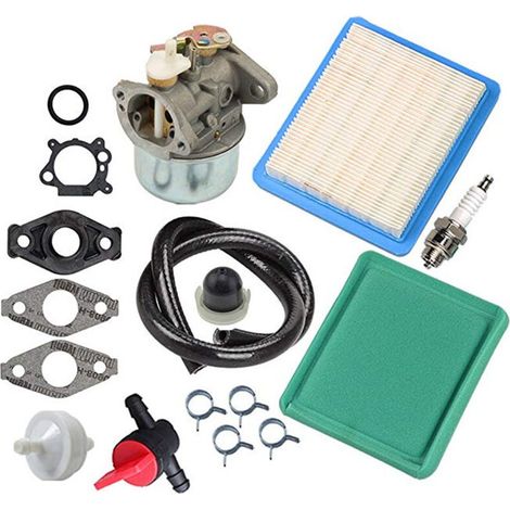 Ensemble de carburateur 799869 - Briggs & Stratton 499059 792253 497586 - Avec filtre à air joint etc. (1/5)
