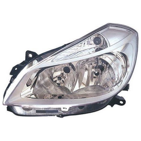 Phare avant gauche fond chromé Renault Clio 3 phase 1 2005-2009