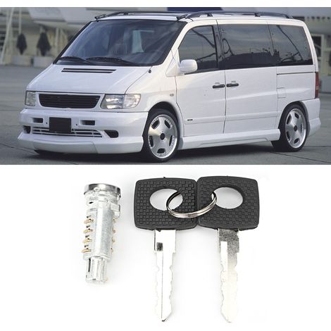 Türschließzylinder mit 2 Schlüsseln für MERCEDES VITO W638 und V-Klasse 1999-2003 (1/5)