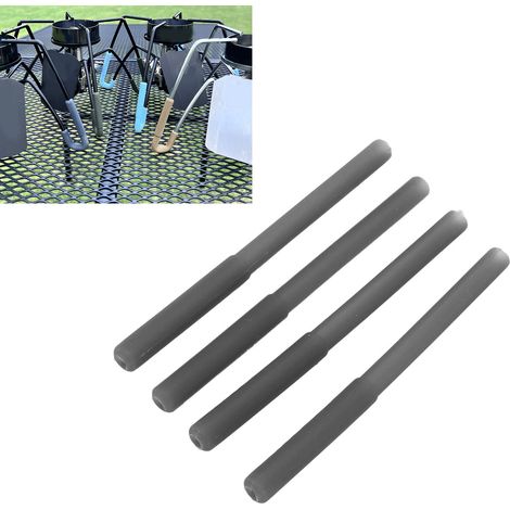 Rutschfeste Fußschoner für Spider Stove, [4 Stück] aus flexiblem Silikon für SOTO 310, Schwarz (1/5)