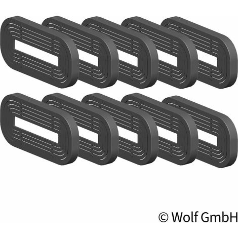 Wolf CWL Excellent Drosselscheibe 2576459 antistatisch/antibakteriell, Beutel 10 Stück, 50 x 100 mm