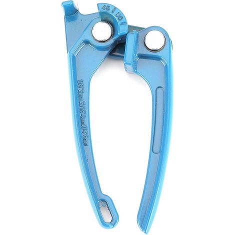 Cintreuse de tubes (1/8". 3/16". 1/4") – Outil de cintrage pour conduites de carburant. de frein. de climatisation et de refroidissement – Bleu (1/4)