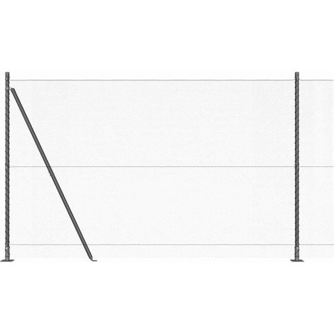 Recinzione esagonale con base in cemento 10 x 1,5 m Grigio Rete (1/5)