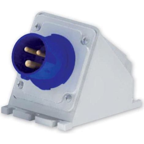 Spina industriale da parete, 230V, 2P+T, 32A, IP54 - Rosi 1001129