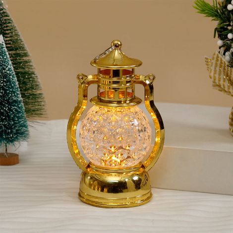Lampe À Huile Rétrô - Lampe De Cheval Miniature - Veilleuse Décorative De Bureau - 14,5 X 8,5 Cm - Alimentée Par Pile Bouton - 1 Pièce (1/5)
