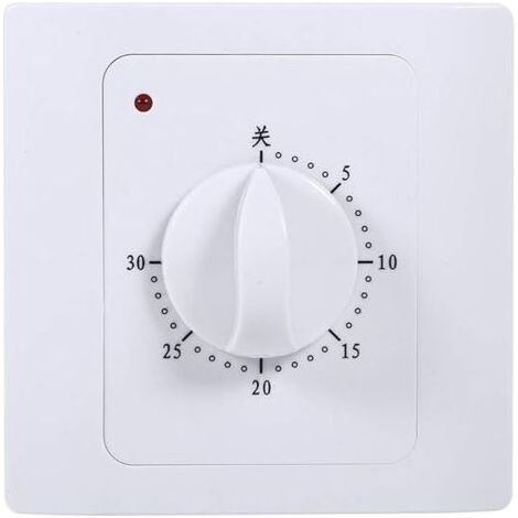 Interruptor temporizador mecánico, MAGT 220 V 10 A 30 min. Interruptor de control de temporizador eléctrico digital. Interruptor temporizador de cuenta regresiva inteligente. (1/5)