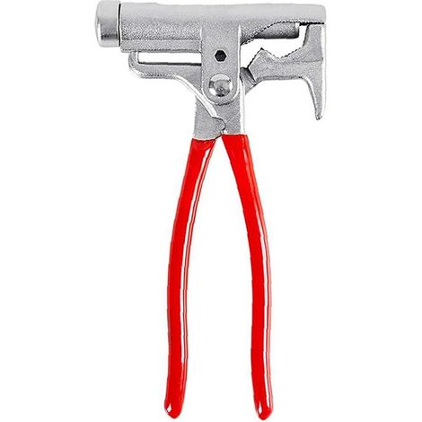 Outil de tournevis de poche portable 10 en 1 rouge avec pince à clous de charpentier et tournevis de charpentier (1/5)