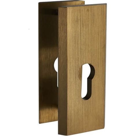 Placa oblonga para manija de puerta FLOKO PATINA